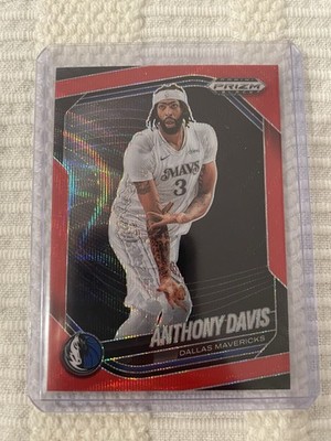 2024-25 Panini Prizm Black - Anthony Davis Ruby Wave Prizm SP #177