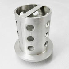 Perforated Casting Flask 2-1/2 x 4 Flask Vacuum Casting Stainless 1/8 Wall