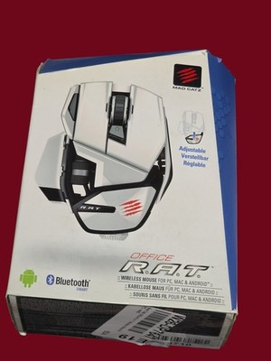 Mad Catz Office R.A.T. Wireless Maus für PC Weiß Bluetooth   OVP
