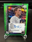 2025 Topps Chrome Update Ben Rice #CRDA-BR GREEN AUTO #’d /99 MINT CONDITION
