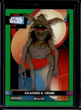 2025 Star Wars Smugglers Outpost Salacious B. Crumb Finest Green Refractor #/99