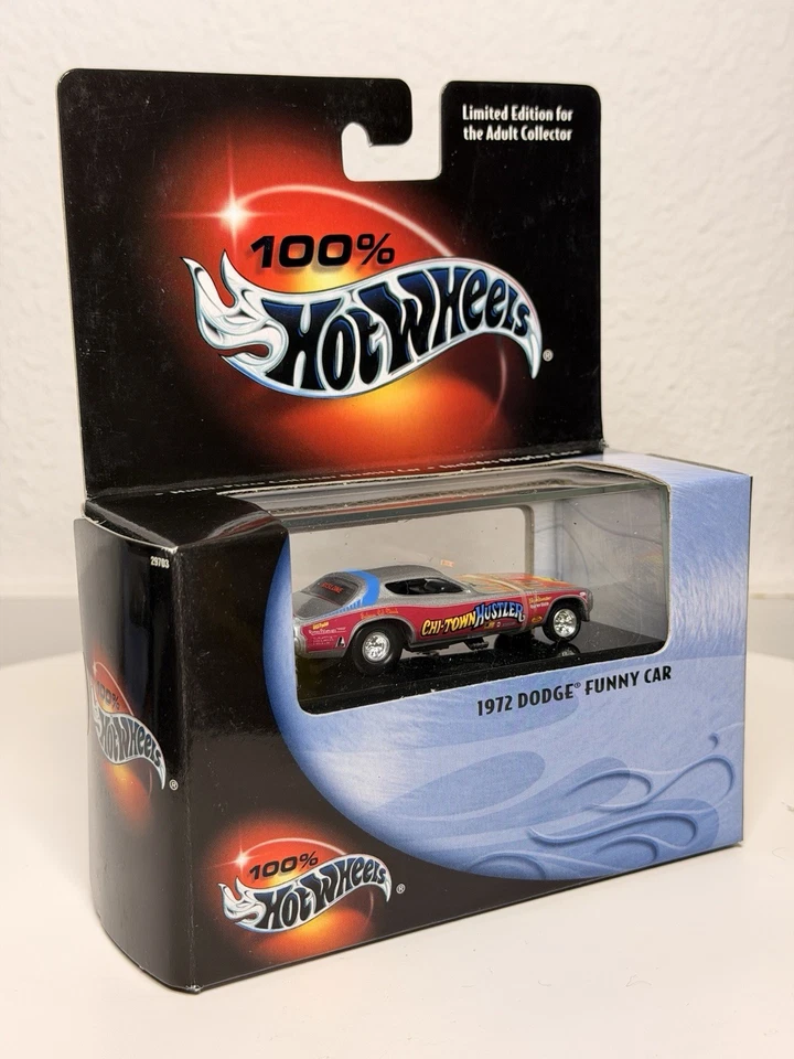 Dodge Funny Car Chi Town Hustler Metal Collection Hot Wheels 100 % 1972 escala 1:64 Foto 4 de 4