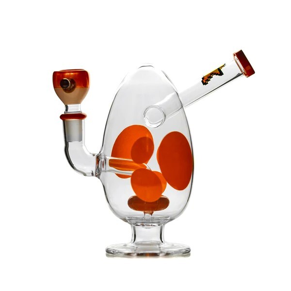 Hemper 6" Spotted Egg Water Bubbler