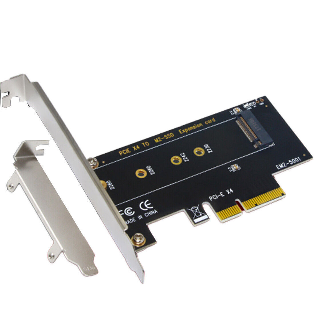 PCI-E X4 Expansion Card Adapter Card for M2 NVME M B-Key 2230-22110 SSD