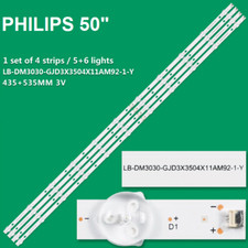 KIT 4 BARRE STRIP 11 LED TV PHILIPS GJ-2K19-D3X3-500-D411-V2, 20BZ11D0B338BL01D