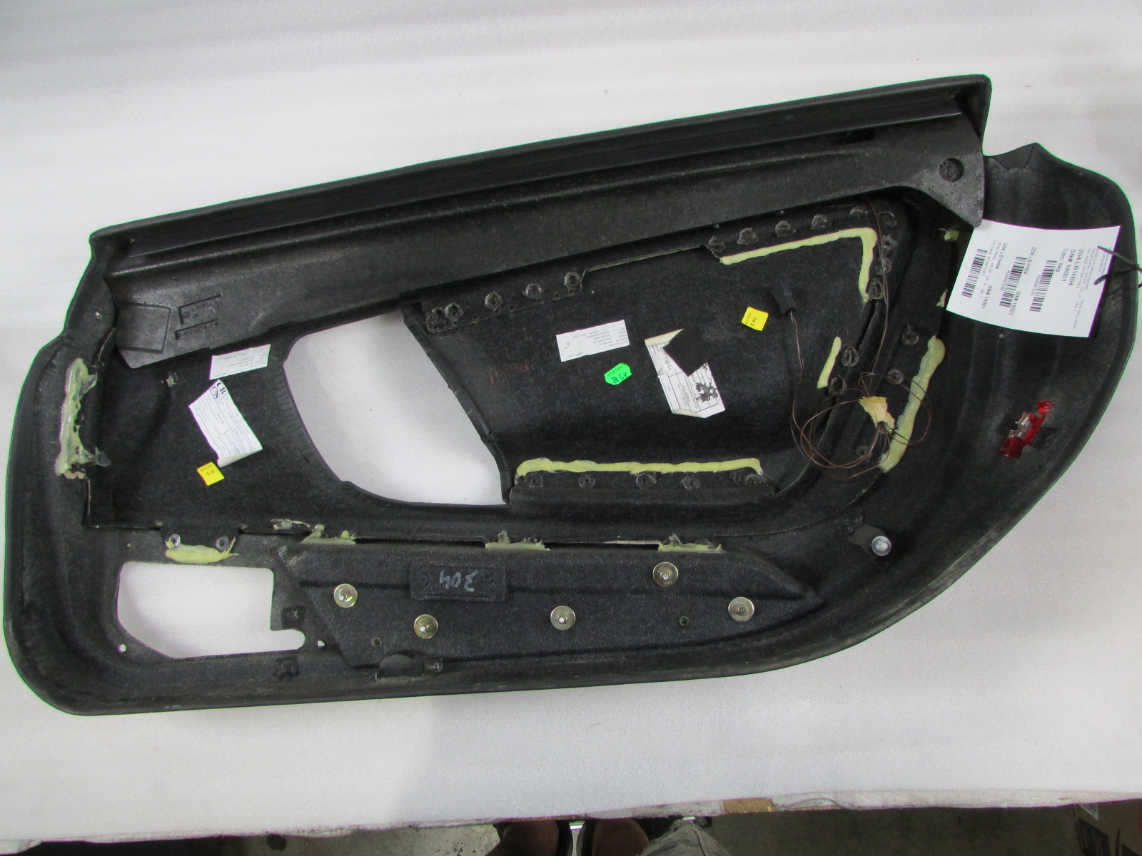 Lamborghini Gallardo, LH, Left Door Panel, Black, Used, P/N 401867105G