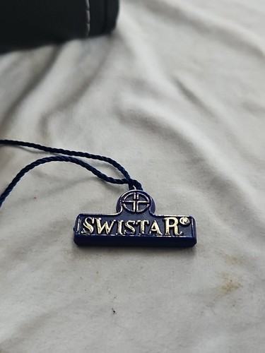 RARE 23 Ct Gold Swistar Watch Tungsten Case And Bracelet Sapphire With Diamonds - Picture 5 of 10