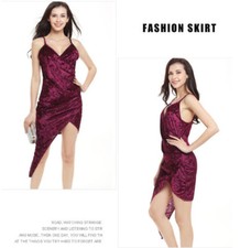 Red Velvet V Neck Pencil Skirts Maxi Dress Evening Party Sheath Dress Sundress