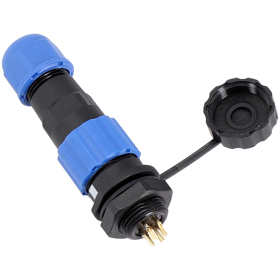 SD13 IP68Waterproof 2/3/4/5/6/7 Pin Aviation Plug Socket Connector