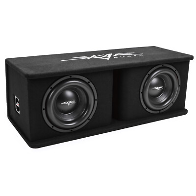 NEW SKAR AUDIO SDR-2X10D4 DUAL 10'' 2400 WATT LOADED PORTED SUBWOOFER ENCLOSURE