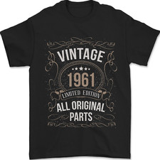 65th Birthday Limited Edition 1961 Mens T-Shirt 100 Cotton
