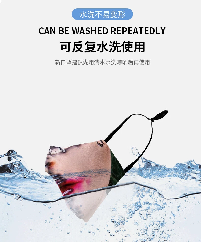 Adult Unisex Adjustable Horror Monster Mouth Face Masks Protective 3D Facemasks - Image 4 of 4