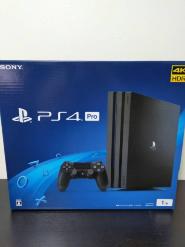 SONY PS4 PlayStation 4 Pro Jet Black 1 TB CUH-7200BB01 Konsola Japonia Fedex Wysyłka - Zdjęcie 1 z 2