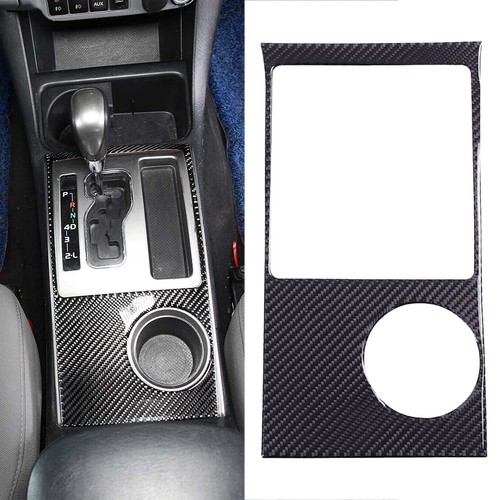 Carbon Fiber Console Gear Shift Panel Kit – Fits Toyota Camry 2012-2014, 10-Piece Trim Cover Set
