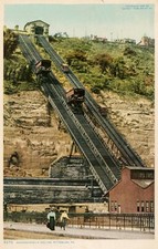 DUQUESNE INCLINE *2X3 FRIDGE MAGNET* PITTSBURGH CABLE RAIL MOUNT WASHINGTON PA