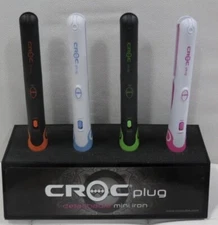 CROC Plug Detachable Mini Flat Iron Ceramic Barrel Hair Straightener (Dual Volta