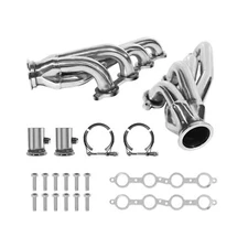 AUTO MART Exhaust Header LS Conversion Swap for Chevy C10 Camaro GMC Chevrole...