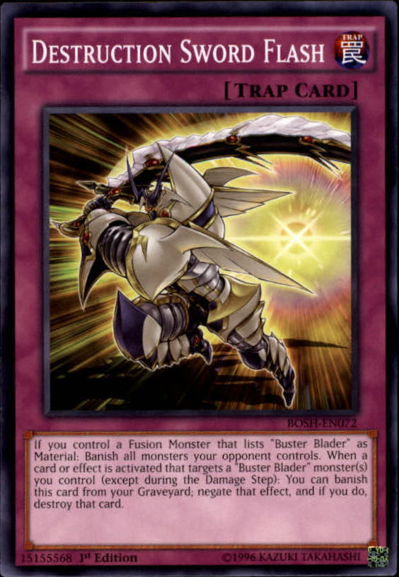 2016 Yu-Gi-Oh Breakers of Shadow #BOSHEN072 Destruction Sword