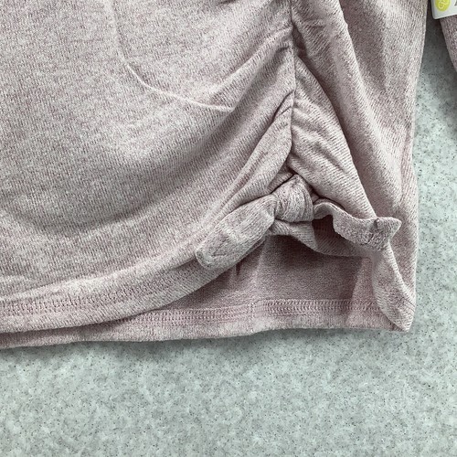 Zella Girls Nordstrom Heather Ruched Purple Keepsake Pullover Hoodie Sz L 10/12 - 第 4/7 張圖片