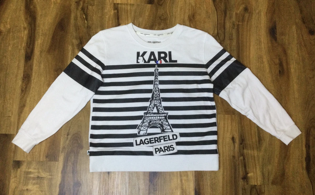 Karl lagerfeld top eiffel tower sweatshirt