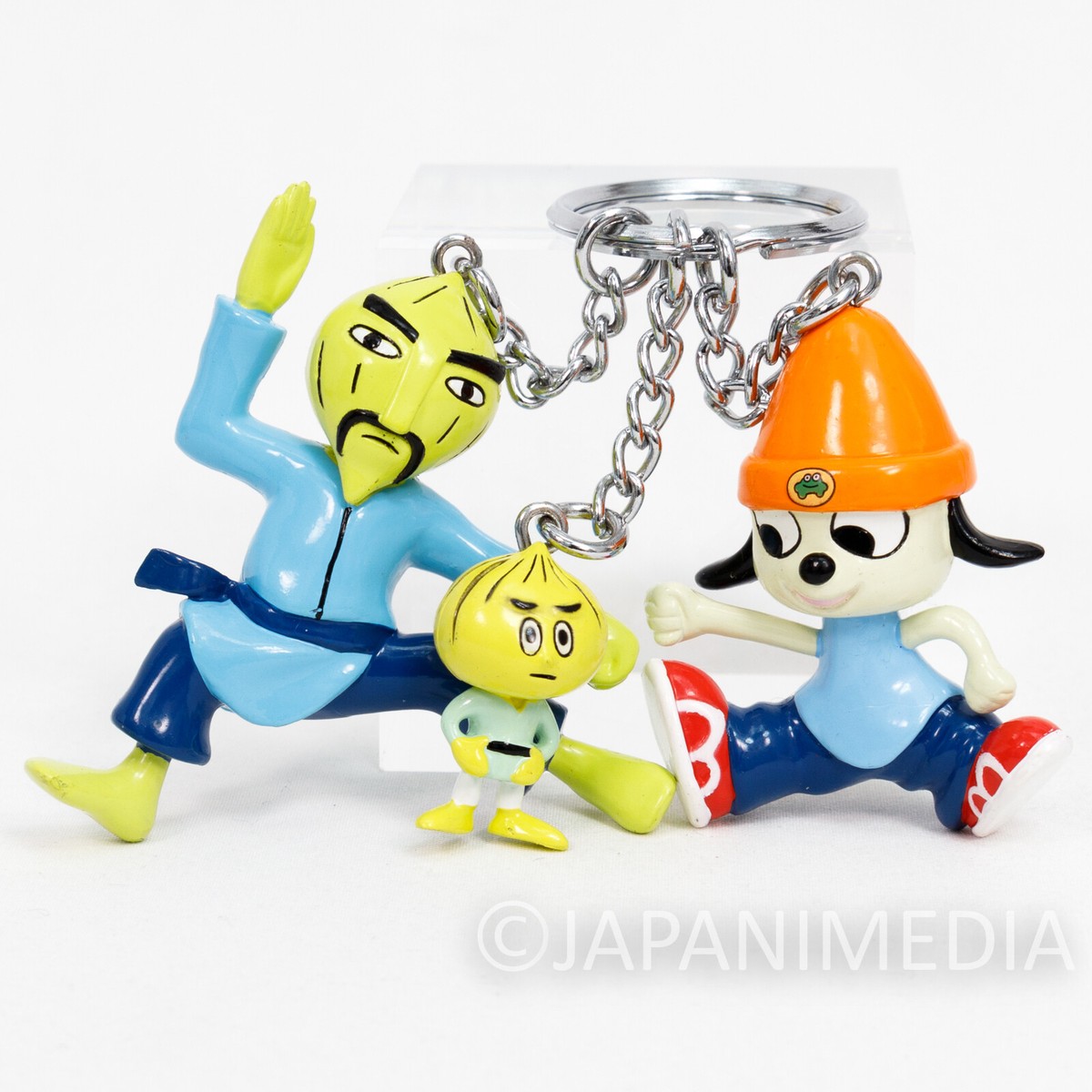 Parappa The Rapper Triple Character Figure Key Chain JAPAN ANIME