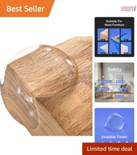 Shock-Absorbing Clear Corner Guards - 12 Pack, Easy One-Minute Application