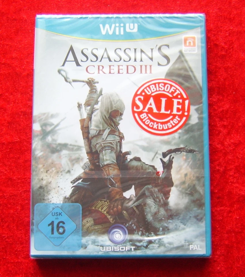 Assassin´s Creed III 3, Nintendo Wii U WiiU Spiel, Neu OVP, deutsche Version - Bild 1 von 1