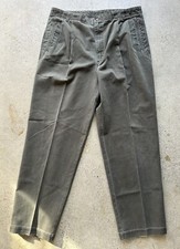 Vintage Levi s Dockers Dark Gray Cotton Pleated 4-Pocket Pants 38 x 32 USA Made