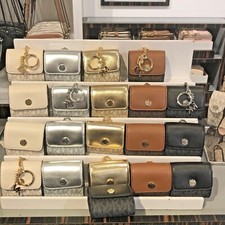 Michael Kors Women Ladies Fashion Case For AirPods Pouch Keychain Ring Cover