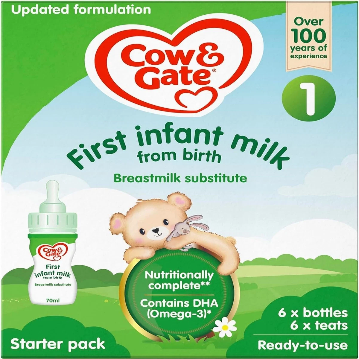 Cow Gate 1 First Baby Milk Formula Starter Pack From Birth