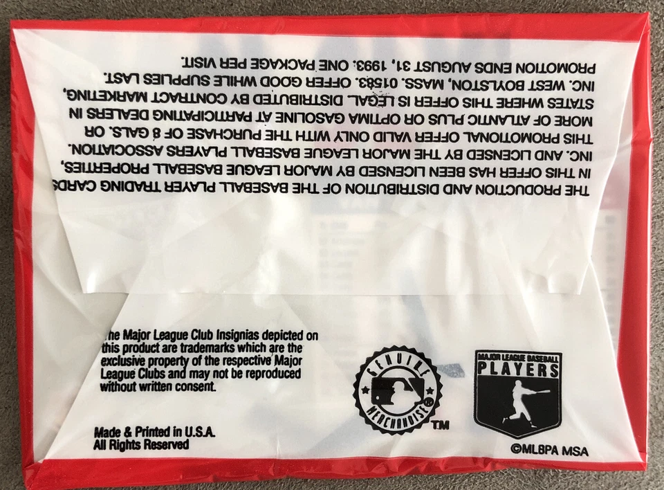 Fleer Atlantic Pack 1993 Ken Griffey, Jr Mariners (T) Andy Van Slyke Pirates (B) Foto 2 de 2