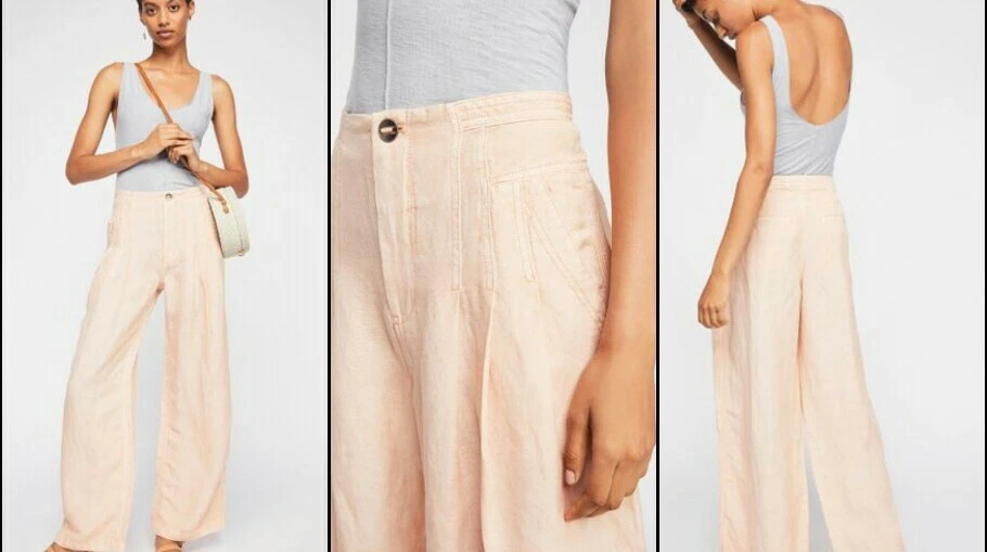 Shop Ulla Johnson Polina Linen-Blend Wide-Leg Pants