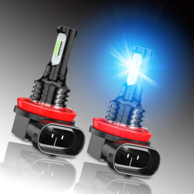 2pcs LED Fog/Driving Bulbs H11 Fog Light Ice Blue 8000K High Power Lamp Combo
