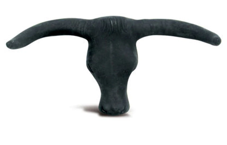 HIGH COUNTRY PLASTICS Roping Horns Hereford Head w/ Spikes Portable Team Roping Rodeo Practice Cattle