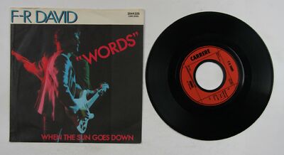 F.R. David Words GER 7in 1982
