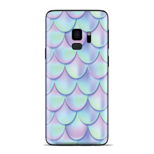 Samsung Galaxy S9 Skins Wrap - mermaid scales blue pink