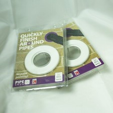 2 x PIPE SNUG 32MM COVER WHITE 1 1/4" - QUICKLY FINISH PIPEWORK - PACK OF 2
