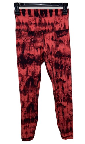 red tie dye lululemon leggings