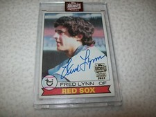 2023 TOPPS ARCHIVES 1979 TOPPS FRED LYNN SIGNED AUTO #D/35 BOSTON RED SOX