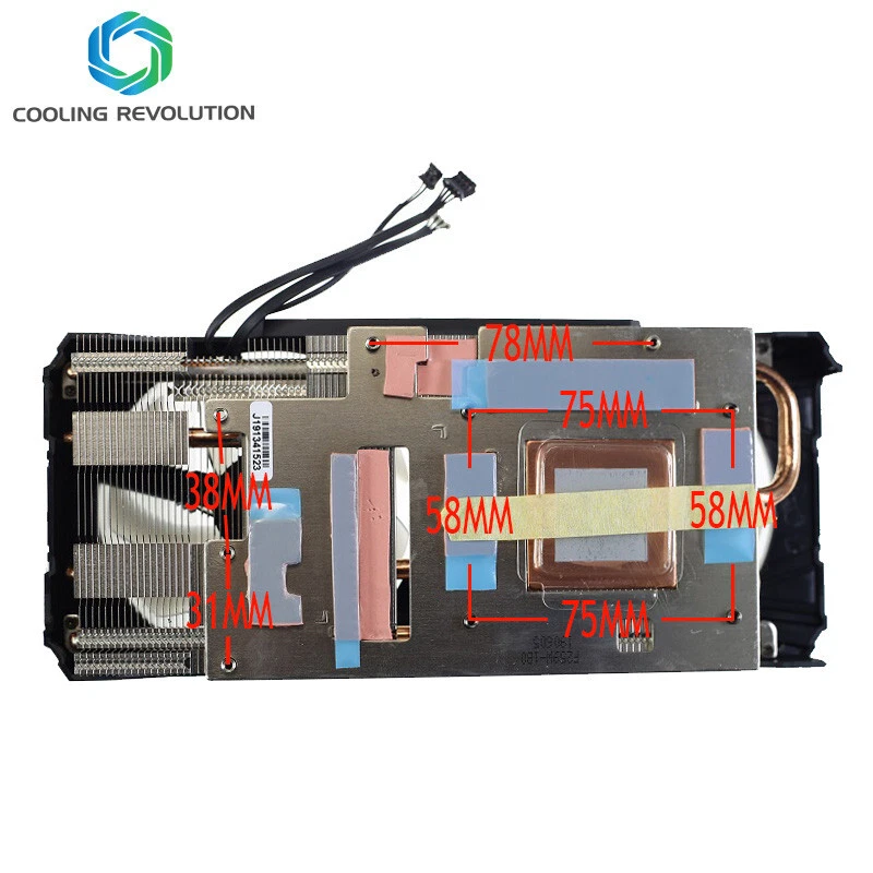 Graphics card heatsink fan For Palit RTX2060 2060S 2070 Graphics card cooling - Image 3 of 3