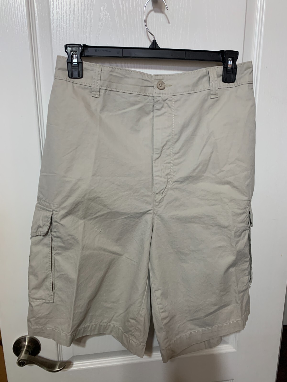 Roundtree Yorke Stone Cotton Cargo Shorts