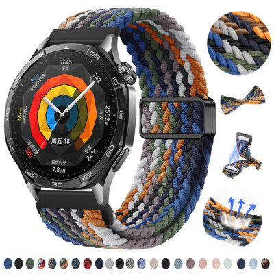 For Amazfit Bip 5 3 Pro Lite GTR GTS 2e 3 4 Mini Nylon Magnetic Watch Band Strap