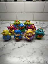 Hasbro Playskool Weeble Wobbles Lot Of 9 Figures Wobbly Toys 2003