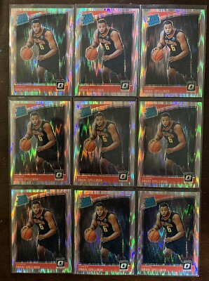 2018-19 Panini Donruss Optic Shock Prizm Holo Lot Of 9 Omari Spellman