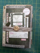 JUNK JOURNAL, HANDMADE, FIELD NOTE STYLE, ONE OF A KIND
