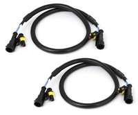 Hid VerläNgerung Draht 50CM H10 9145 Zwei Gurt Nebel Licht Verbinden Ballast