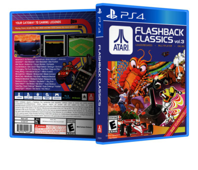 Atari Flashback Classics Replacement PS4 Cover and NO GAME!! 