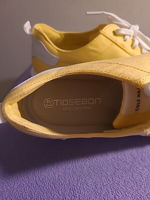 Men’s 8.5 Cole Haan Yellow Grand Pro Rally Lightweight Canvas Sneakers Cole Haan Grand Pro Rally Canvas Court Sneaker Dandelion  main image 3