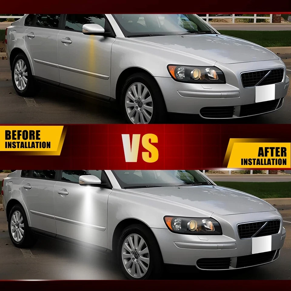 2X Luces LED de charco de espejo retrovisor lateral para Jaguar XJ-Type 2010-2019/XF 2009-21 A Foto 3 de 4