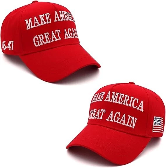 Gorra de béisbol para Trump 2024 45-47 MAGA Hat Make America Great Again con bandera de Estados Unidos Foto 3 de 4